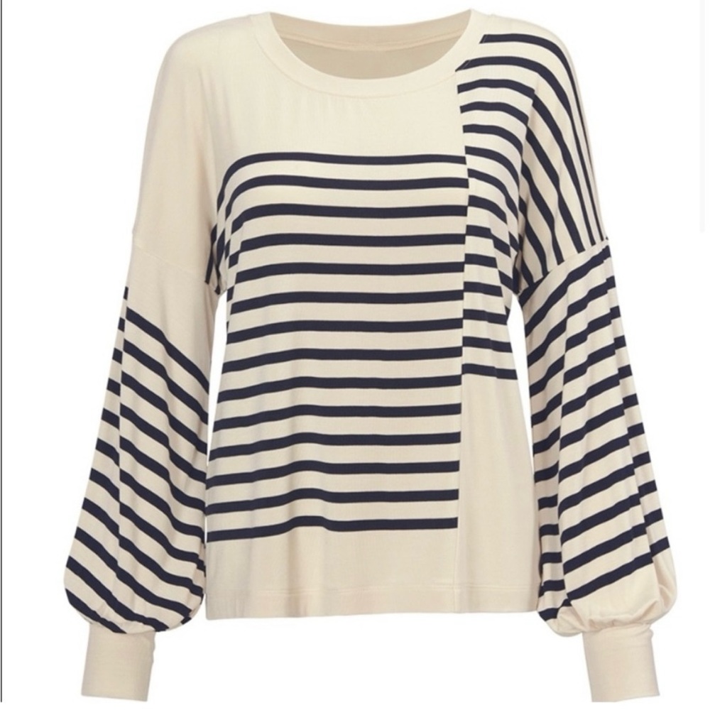 Cabi - Box Stripe Tee,  Size L